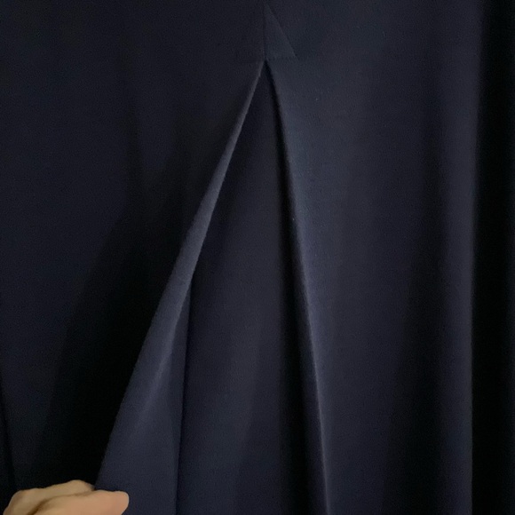 Vintage Liz Claiborne Wool Blend Dress Button Up Blue Sweater Back Pleat… - Picture 4 of 15